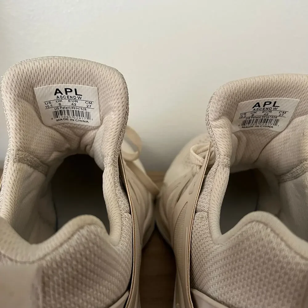 APL Athletic Propulsion Labs Ascend Women's Cream Training Shoes 10.5